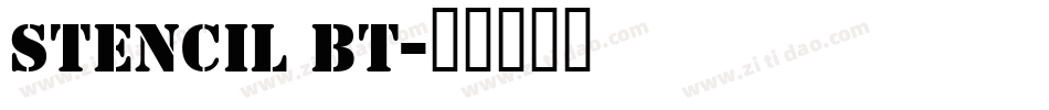 Stencil BT字体转换